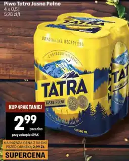 Delikatesy Centrum Piwo Tatra Jasne Pełne oferta