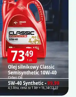 E.Leclerc ORLEN OIL Olej silnikowy Classic Semisynthetic 10W-40 oferta