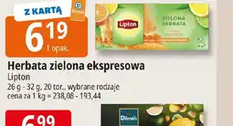 E.Leclerc Lipton Herbata zielona ekspresowa oferta