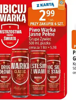 E.Leclerc WARKA Piwo Jasne Pełne oferta