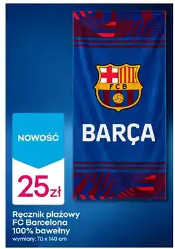 Pepco Ręcznik plażowy FC Barcelona 100% bawełny oferta