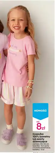 Pepco Koszulka 100% bawełny lub szorty dziewczęce oferta