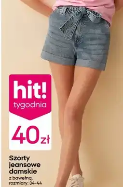 Pepco Szorty jeansowe damskie z bawełną oferta