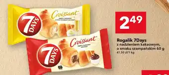 Rogalik z nadzieniem kakaowym, o smaku szampańskim