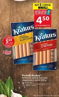 Lewiatan Parówki drobiowe z piersi kurczaka oferta