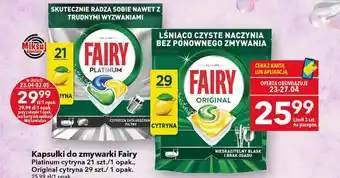 Kapsułki do zmywarki cytryna