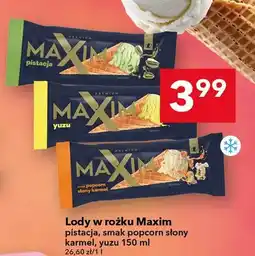 Lewiatan Lody w rożku smak popcorn słony karmel oferta