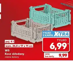 Kaufland Kosz składany różne kolory oferta