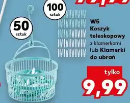 Kaufland Koszyk teleskopowy z klamerkami lub Klamerki do ubrań oferta