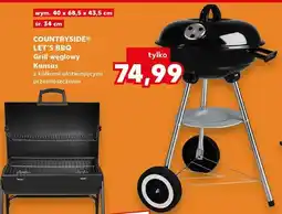 Kaufland Grill węglowy Kansas z kółkami ułatwiającymi przemieszczanie oferta