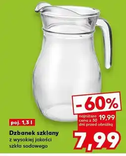Kaufland Dzbanek szklany z wysokiej jakości szkła sodowego oferta