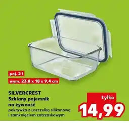 Kaufland Szklany pojemnik na żywność z pokrywką z uszczelką silikonową i zamknięciem zatrzaskowym oferta