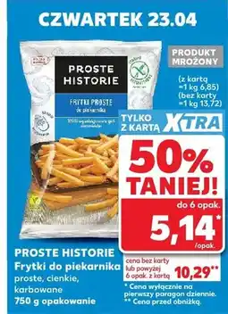 Kaufland Frytki do piekarnika proste, cienkie, carbowane oferta