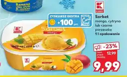 Kaufland Sorbet mango, cytryna lub czarna porzeczka oferta