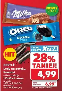 Kaufland Lody na patyku, Kanapki różne rodzaje oferta
