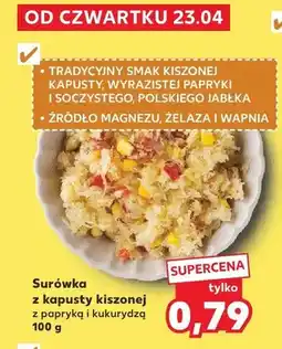 Kaufland Surówka z kapusty kiszonej z papryka i kukurydza oferta