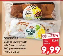 Kaufland Ciasto cytryniak lub Ciasto zebra oferta