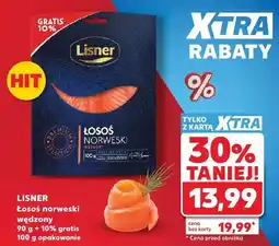 Kaufland Łosoś norweski wędzony 90g + 10% gratis oferta