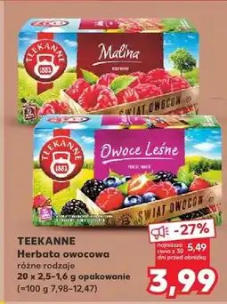 Kaufland Herbata owocowa różne rodzaje oferta