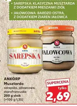 Kaufland Musztarda sarepska, jałowcowa, starofrancuska oferta