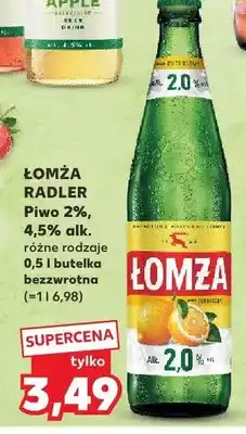Kaufland Piwo Łomża Radler oferta