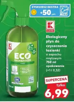 Kaufland Ekologiczny płyn do czyszczenia łazienki o zapachu miętowym oferta