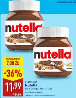 ALDI Nutella oferta