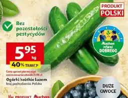 Auchan Ogórki krótkie Luzem oferta