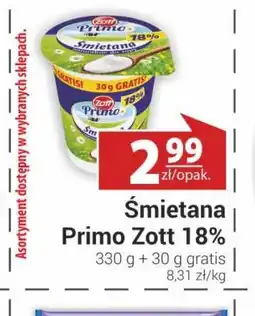 Nasz Sklep Śmietana Primo Zott 18% oferta