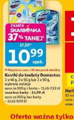 Auchan Domestos kostki do toalety oferta