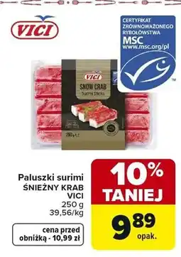Carrefour Paluszki surimi śnieżny krab oferta