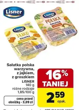 Carrefour Sałatka polska warzywna, z jajkiem, z groszkiem oferta