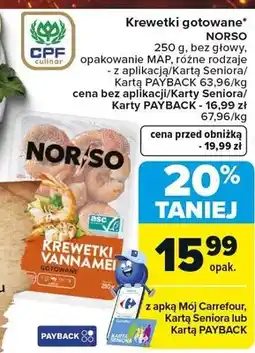 Carrefour Krewetki gotowane oferta