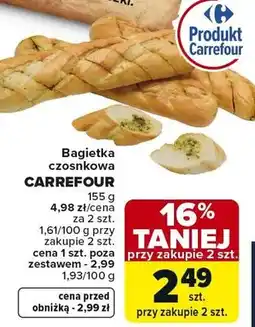 Carrefour Bagietka czosnkowa oferta