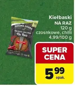 Carrefour Kiełbaski na raz czosnkowe oferta