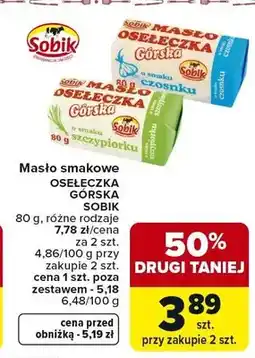 Carrefour Masło smakowe Oseł­ecz­ka Gór­ska oferta