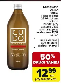 Carrefour Kombucha różne rodzaje oferta