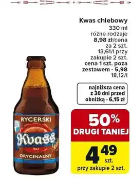 Carrefour Kwas chlebowy oferta