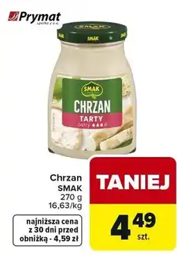 Carrefour Chrzan tarty ostry oferta