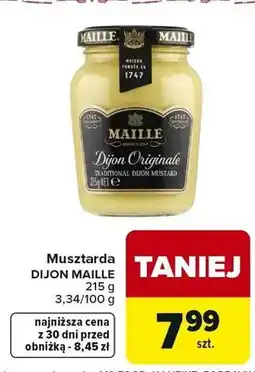Carrefour Musztarda Dijon Originale oferta