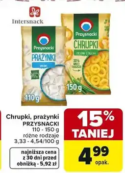 Carrefour Chrupki, prażynki różne rodzaje oferta