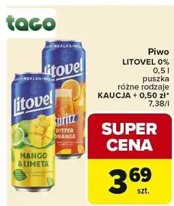 Carrefour Piwo bezalkoholowe 0% puszka różne rodzaje oferta