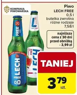 Carrefour Piwo butelka zwrotna różne rodzaje oferta