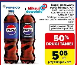 Carrefour Napój gazowany Pepsi Mirinda, 7up różne rodzaje oferta