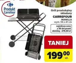 Carrefour Grill prostokątny rozkładany Manilla oferta