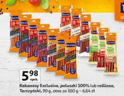 Auchan Kabanosy Exclusive, paluszki 100% lub roślinne oferta