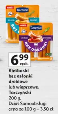 Auchan Kiełbaski bez osłonki drobiowe lub wieprzowe oferta