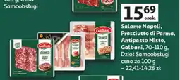 Auchan Salame napoli, prosciutto di parma, antipasto misto dział samoobsługi oferta