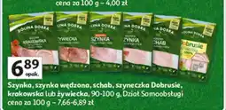 Auchan Szynka wędzona, schab, szyneczka Dobrusie, krakowska łowicka oferta