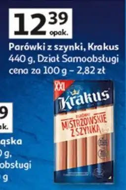 Auchan Parówki z szynki dział samoobsługi oferta